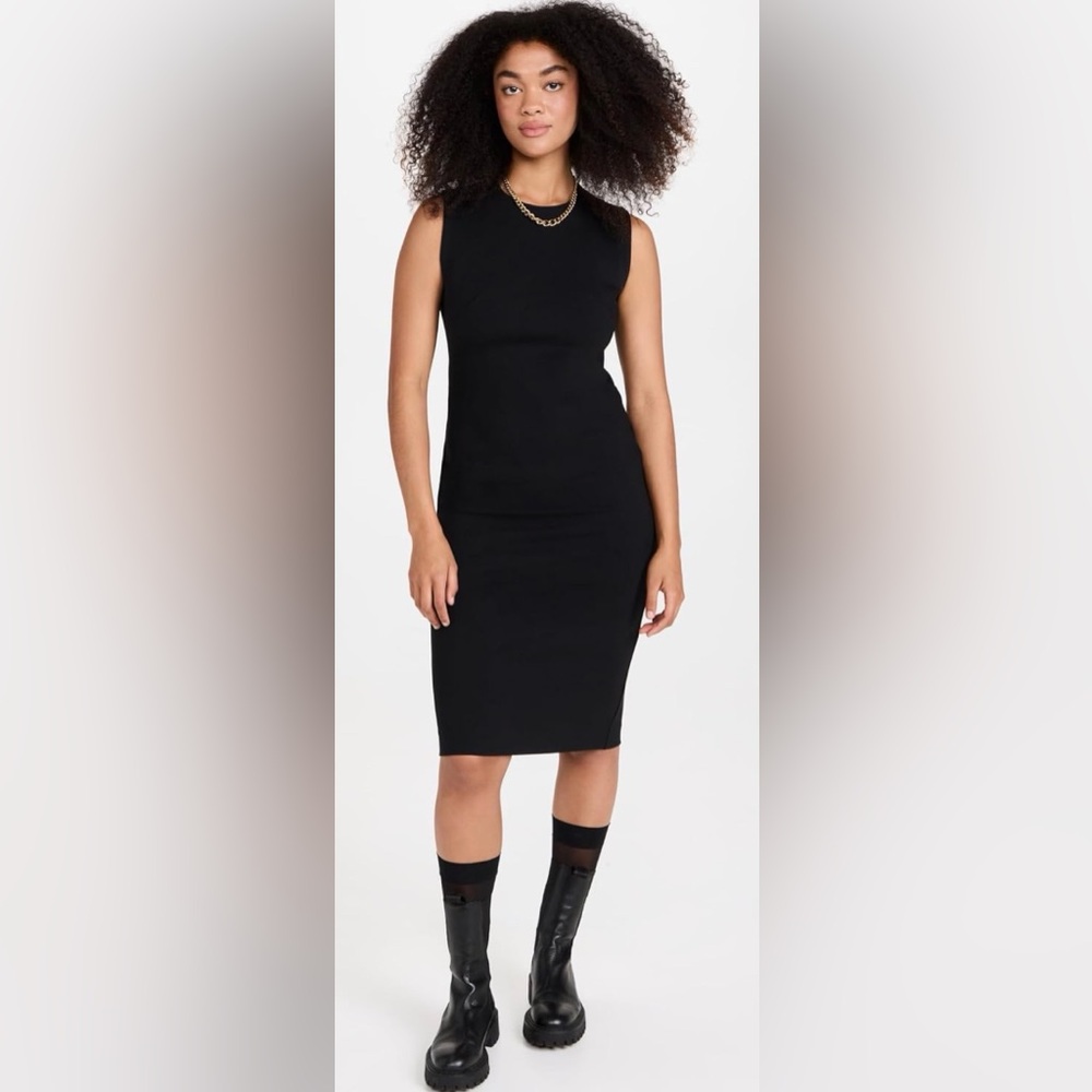 SPANX Perfect Fitted Ponte Black Dress
